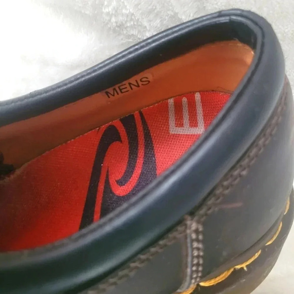 DR. MARTENS AIRWAIR brown leather classic lace-up oxfords work shoes, Men's 10 - Picture 5 of 13